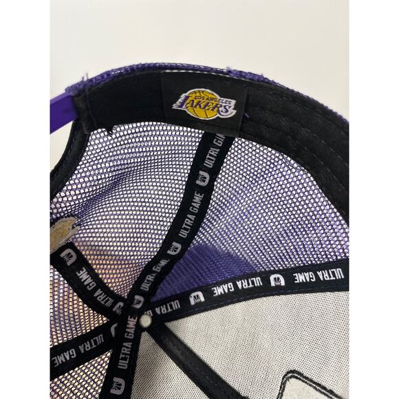 NBA Purple LA Lakers Ultra Game Adjustable Snapback Hat - Picture 6 of 6
